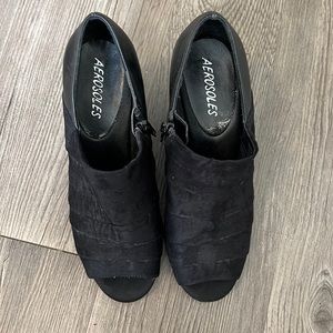 Aerosoles Black Wedge